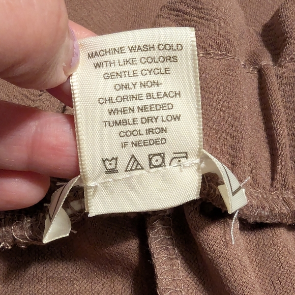 No Comment Plus NY-LA Women's Size 1X Brown Paperbag Pants Tapered Leg Pull On - Picture 13 of 16